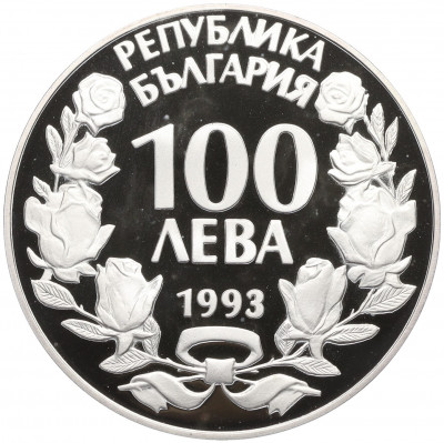 100 левов 1993 года Болгария «Исчезающие животные — Серна»