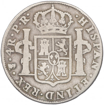 4 реала 1781 года Испанская Боливия