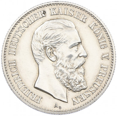 2 марки 1888 года A Германия (Пруссия — Фридрих III)