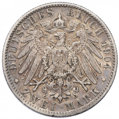 2 марки 1904 года Германия (Вюртемберг)