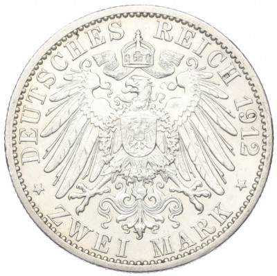 2 марки 1912 года Германия (Любек)