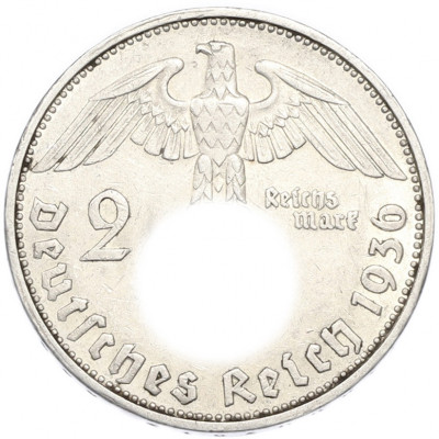 2 рейхсмарки 1936 года G Германия