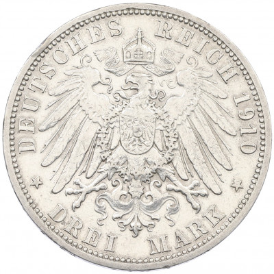3 марки 1910 года Германия (Гессен)