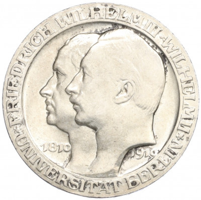 3 марки 1910 года Германия (Пруссия) «Берлинский университет»