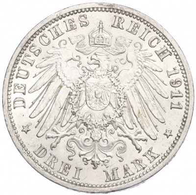 3 марки 1911 года A Германия (Ангальт)