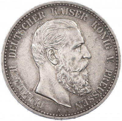 5 марок 1888 года A Германия (Пруссия — Фридрих III)