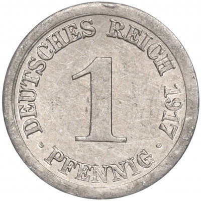1 пфенниг 1917 года E Германия