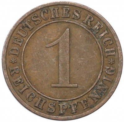1 рейхспфенниг 1931 года A Германия