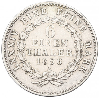 1/6 талера 1856 года Ангальт-Бернбург