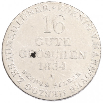 16 грошей 1834 года Ганновер