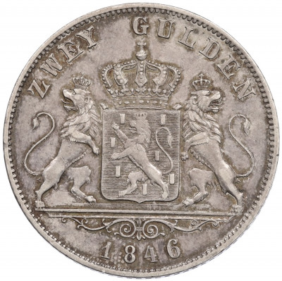 2 гульдена 1846 года Нассау