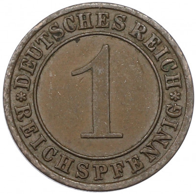 1 рейхспфенниг 1933 года A Германия