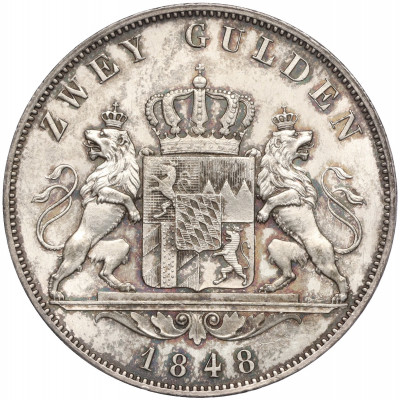 2 гульдена 1848 года Бавария