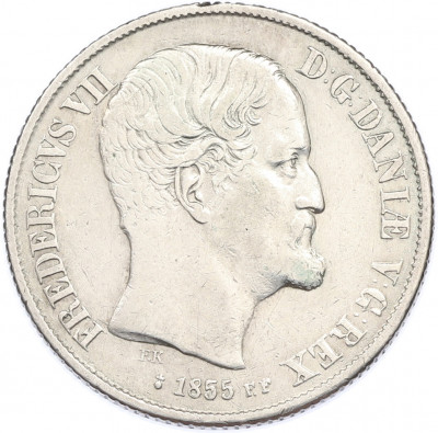 1 ригсдалер 1855 года FF Дания