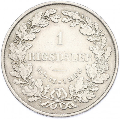 1 ригсдалер 1855 года FF Дания