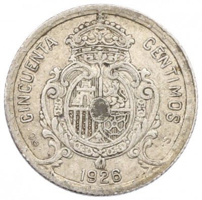 50 сентимо 1926 года Испания