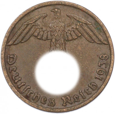 1 рейхспфенниг 1938 года A Германия
