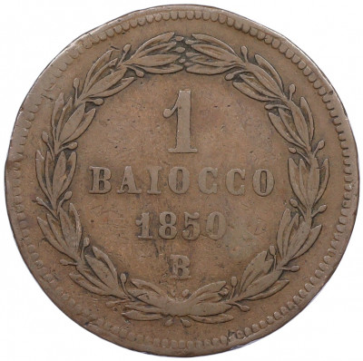 1 байокко 1850 года Папская область