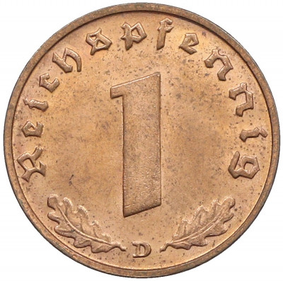 1 рейхспфенниг 1938 года D Германия