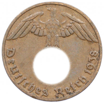 1 рейхспфенниг 1938 года E Германия