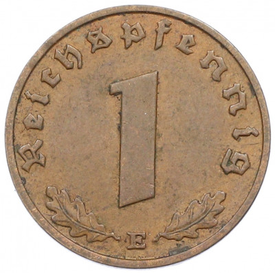 1 рейхспфенниг 1938 года E Германия