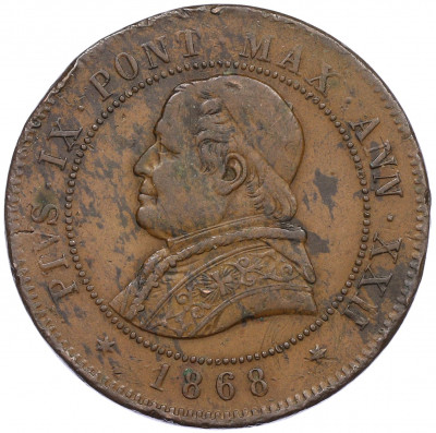 4 сольдо 1868 года Папская область