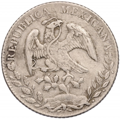 8 реалов 1879 года Мексика