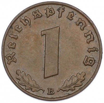 1 рейхспфенниг 1939 года B Германия