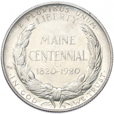 1/2 доллара (50 центов) 1920 года США «100 лет штату Мэн»