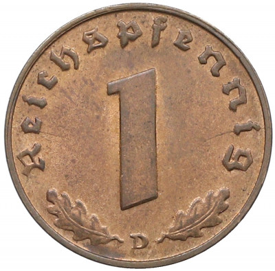 1 рейхспфенниг 1939 года D Германия