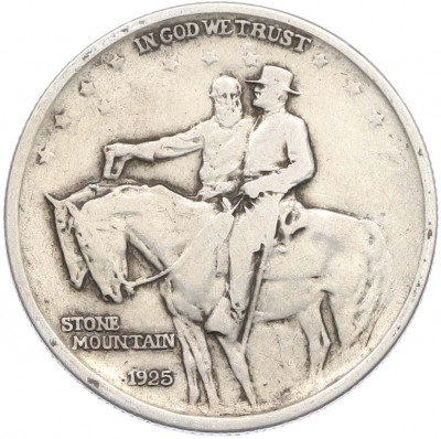 1/2 доллара (50 центов) 1925 года США «Мемориал Стоун-Маунтин»