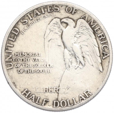 1/2 доллара (50 центов) 1925 года США «Мемориал Стоун-Маунтин»