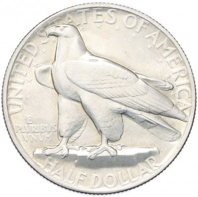 1/2 доллара (50 центов) 1935 года США «300-летие Коннектикута — Дуб Хартии»