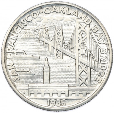 1/2 доллара (50 центов) 1936 года S США «Мост между Сан-Франциско и Оклендом»