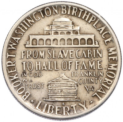 1/2 доллара (50 центов) 1946 года S США «Букер Талиафер Вашингтон»