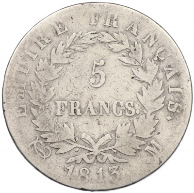 5 франков 1813 года M Франция