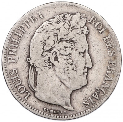 5 франков 1837 года W Франция