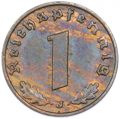 1 рейхспфенниг 1939 года J Германия