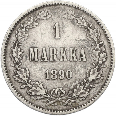 1 марка 1890 года Русская Финляндия
