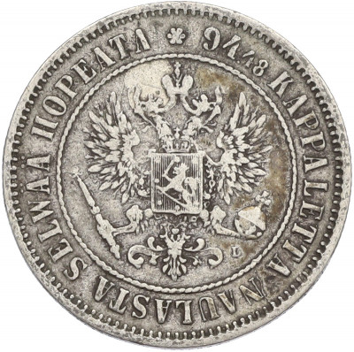 1 марка 1890 года Русская Финляндия