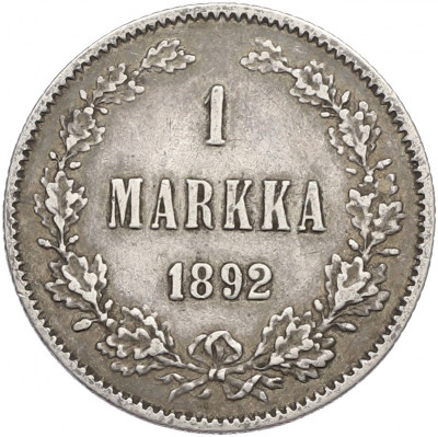 1 марка 1892 года Русская Финляндия