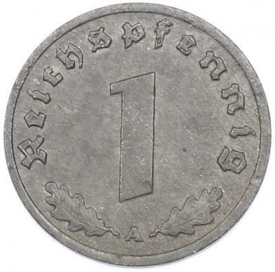 1 рейхспфенниг 1943 года A Германия