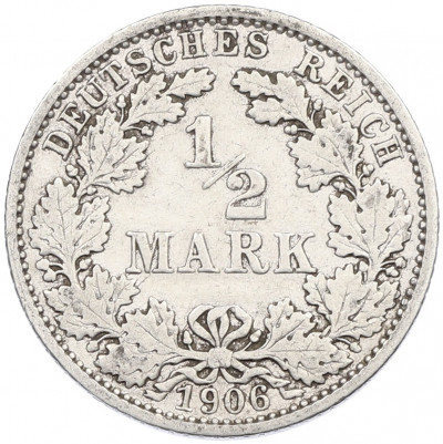 1/2 марки 1906 года E Германия