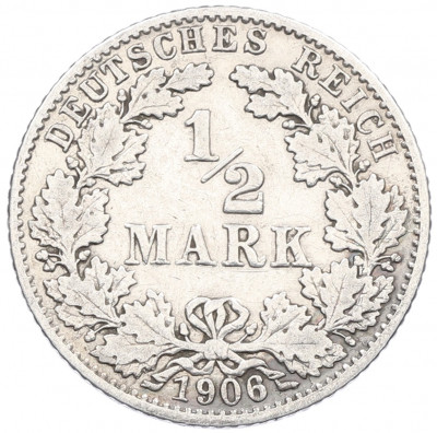 1/2 марки 1906 года G Германия