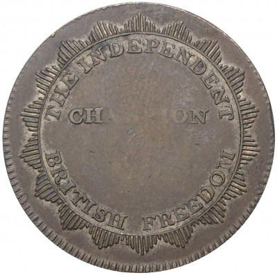 Жетон (токен) 1810 года Великобритания «Сэр Фрэнсис Бердет»