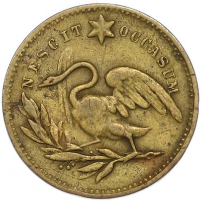 Игровой жетон 1850-1860 года Великобритания «Дженни Линд»