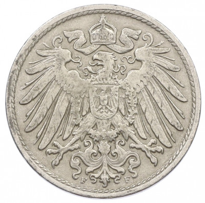 10 пфеннигов 1907 года F Германия