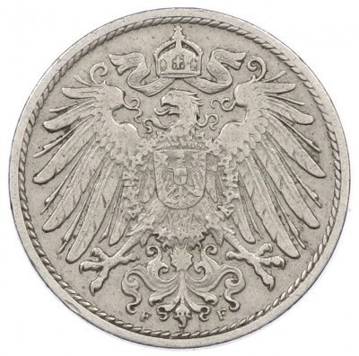 10 пфеннигов 1912 года F Германия