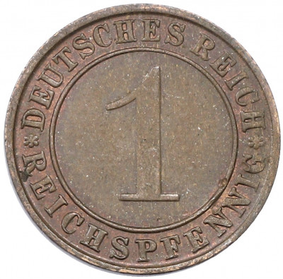 1 рейхспфенниг 1934 года A Германия