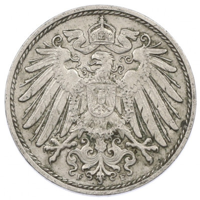 10 пфеннигов 1914 года F Германия